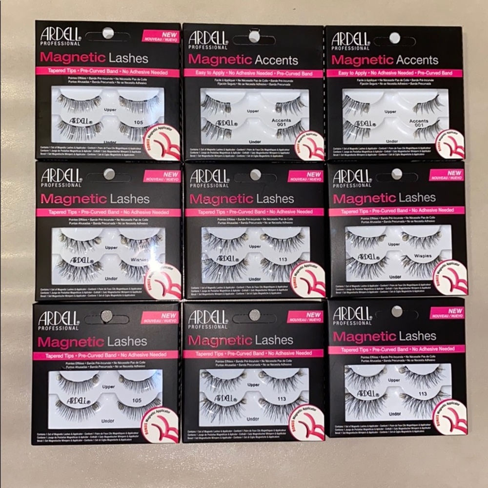 Magnetic Lashes with magnetic applicator included